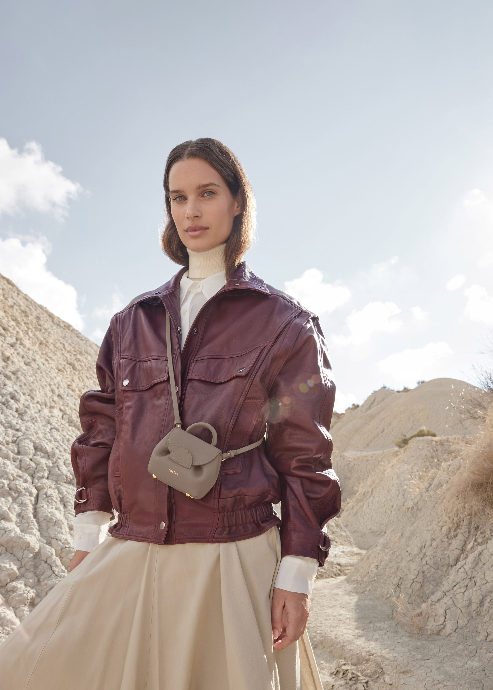 Polene Numero Un Micro Textured Taupe