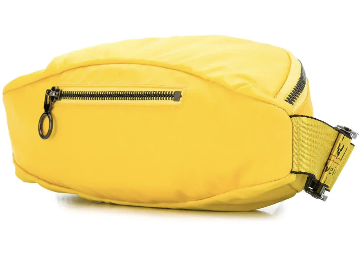 off-white industrial-strap belt bag yellow