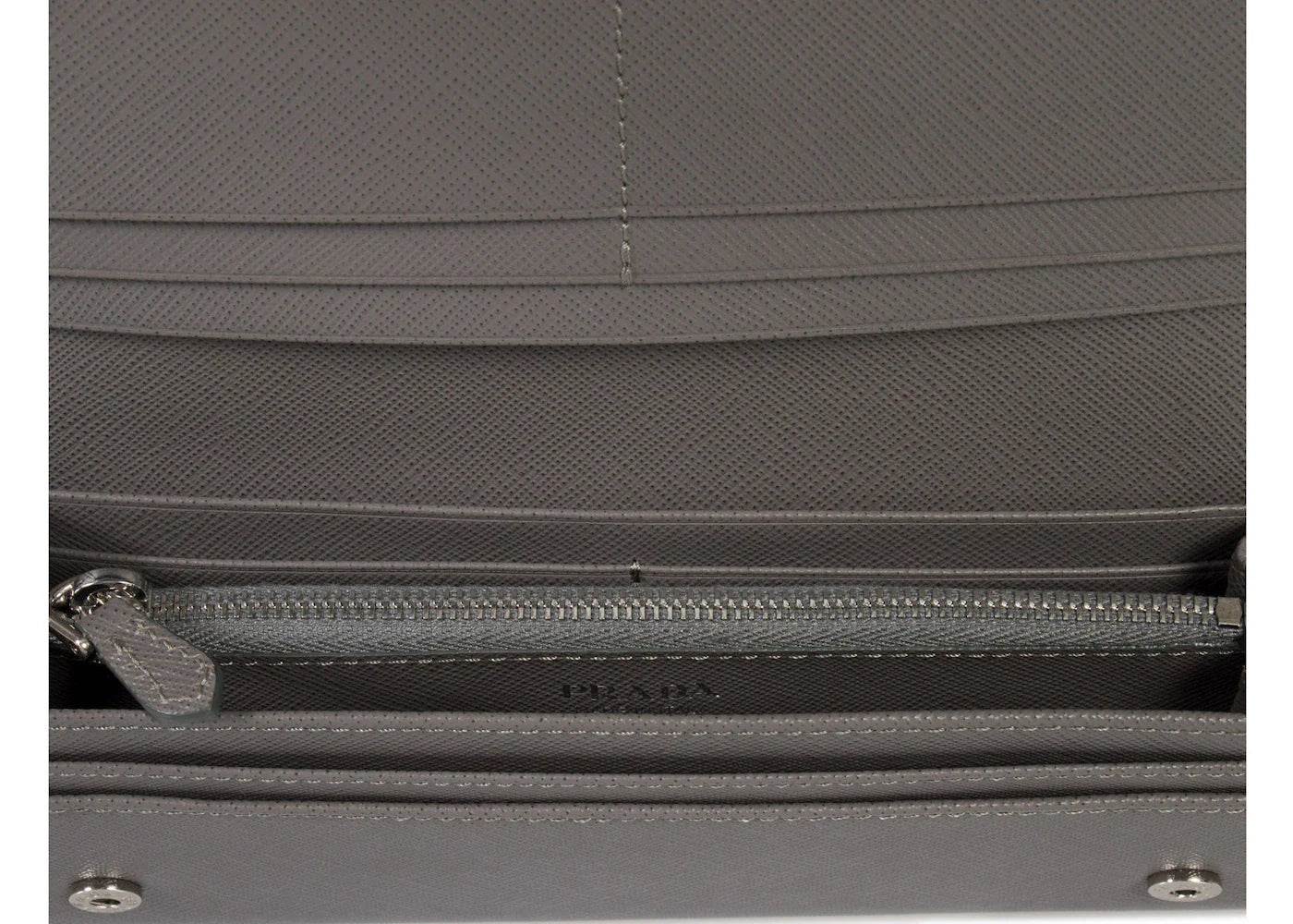 Prada Continental Wallet Saffiano Leather Marmo