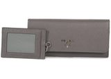 Prada Continental Wallet Saffiano Leather Marmo