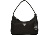 Prada Hobo Tessuto Shoulder Bag Mini Black