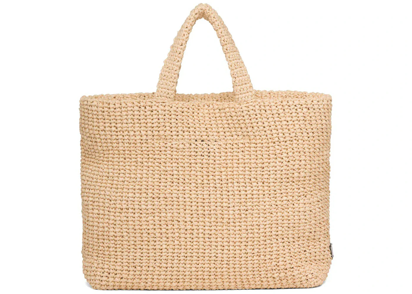 Prada Raffia Tote Bag Brown
