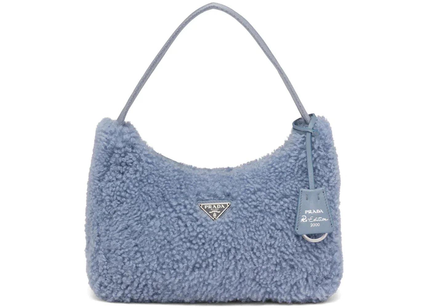 prada re-edition 2000 mini bag periwinkle blue