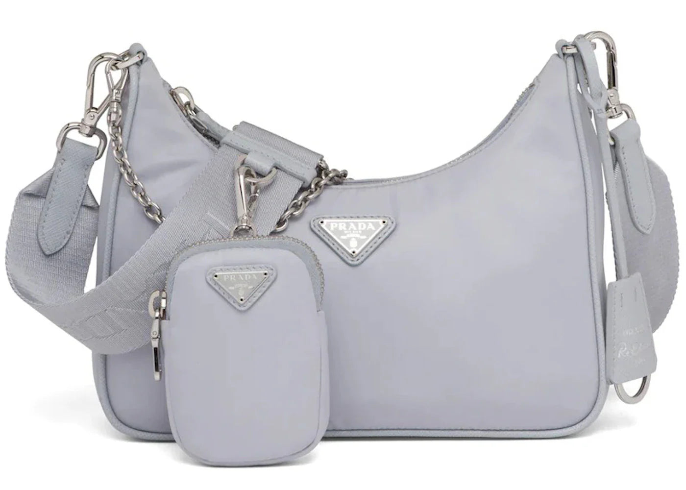 prada re-edition 2005 re-nylon bag cornflower blue