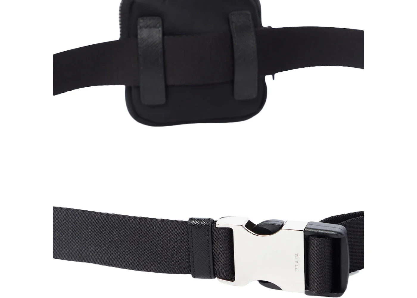 Prada Woven Nylon Belt Bag Black