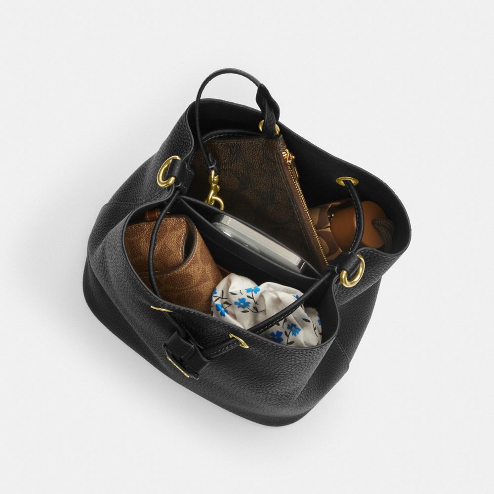 Coach Rowan Bucket Bag Gunmetal Dark Stone