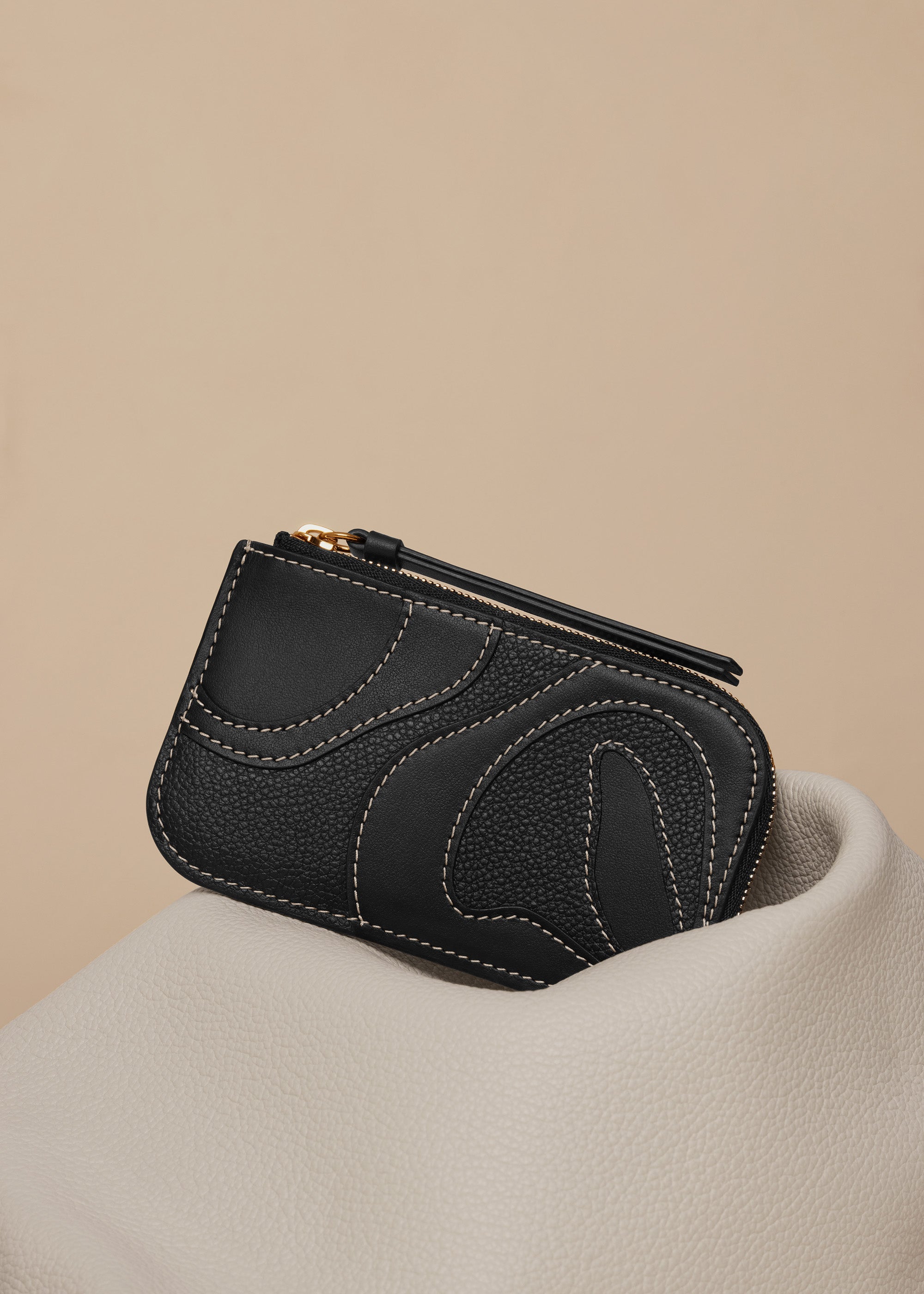Polene Atla Card Holder Duo Black