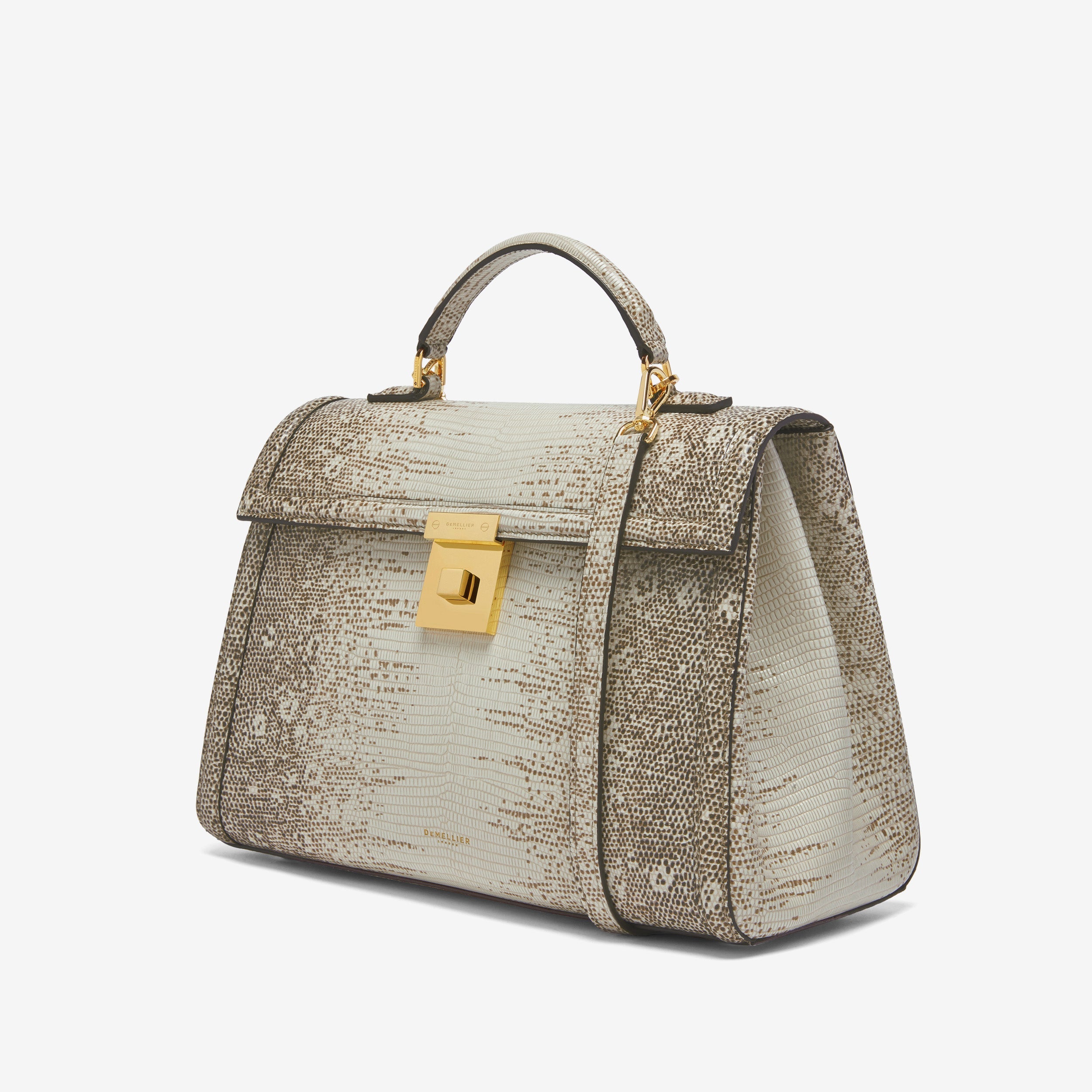 DeMellier The Midi Paris natural lizard-effect