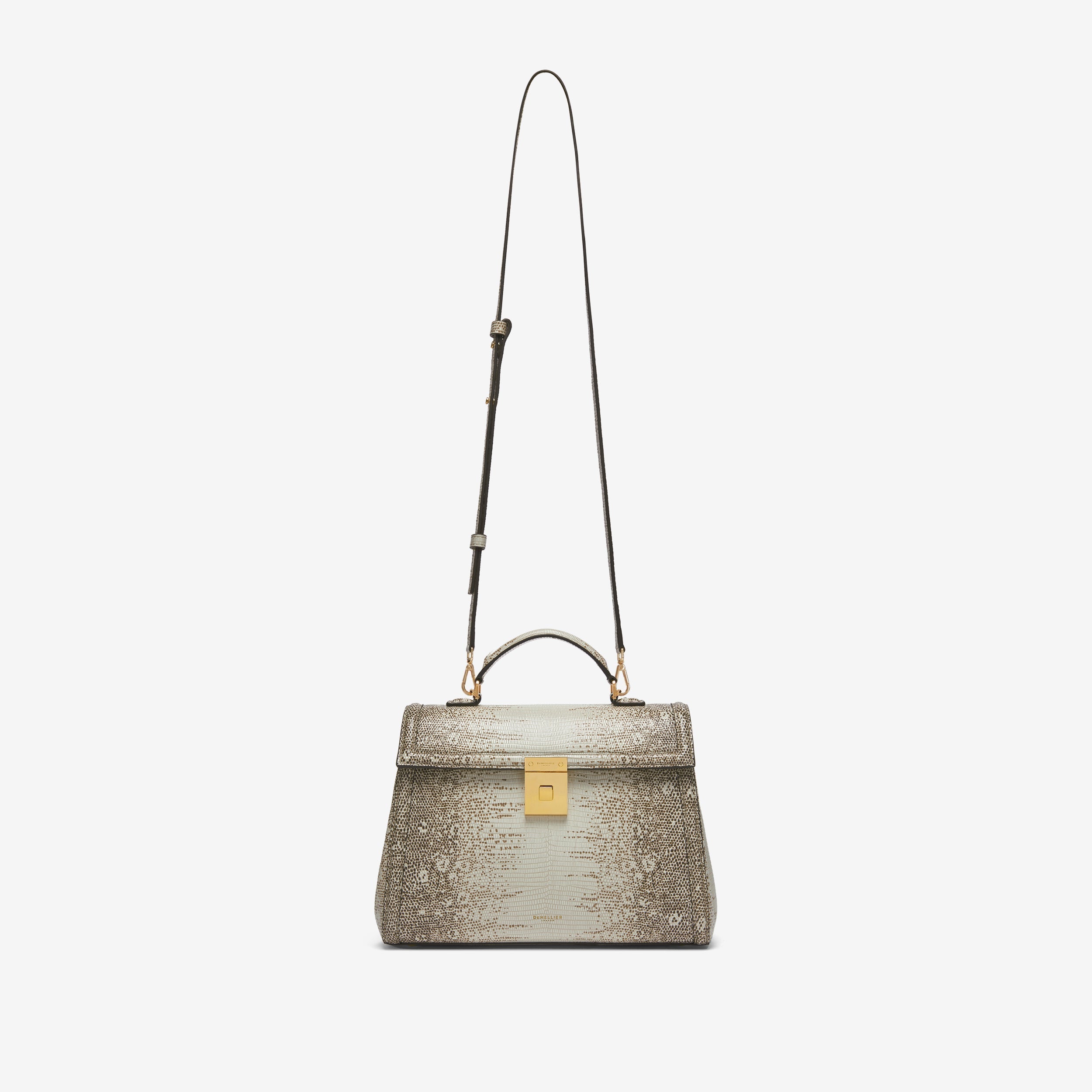 DeMellier The Midi Paris natural lizard-effect