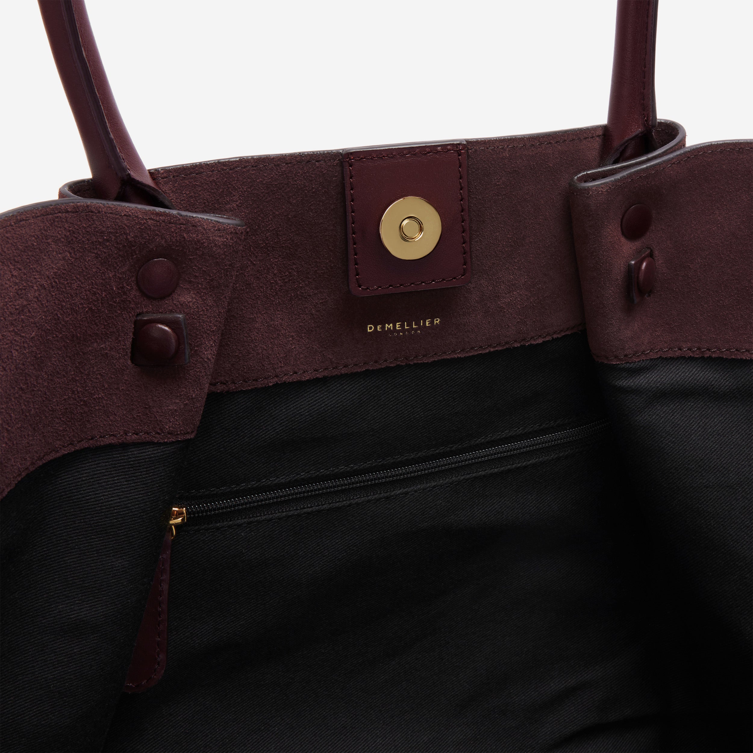 DeMellier The New York burgundy suede & burgundy smooth