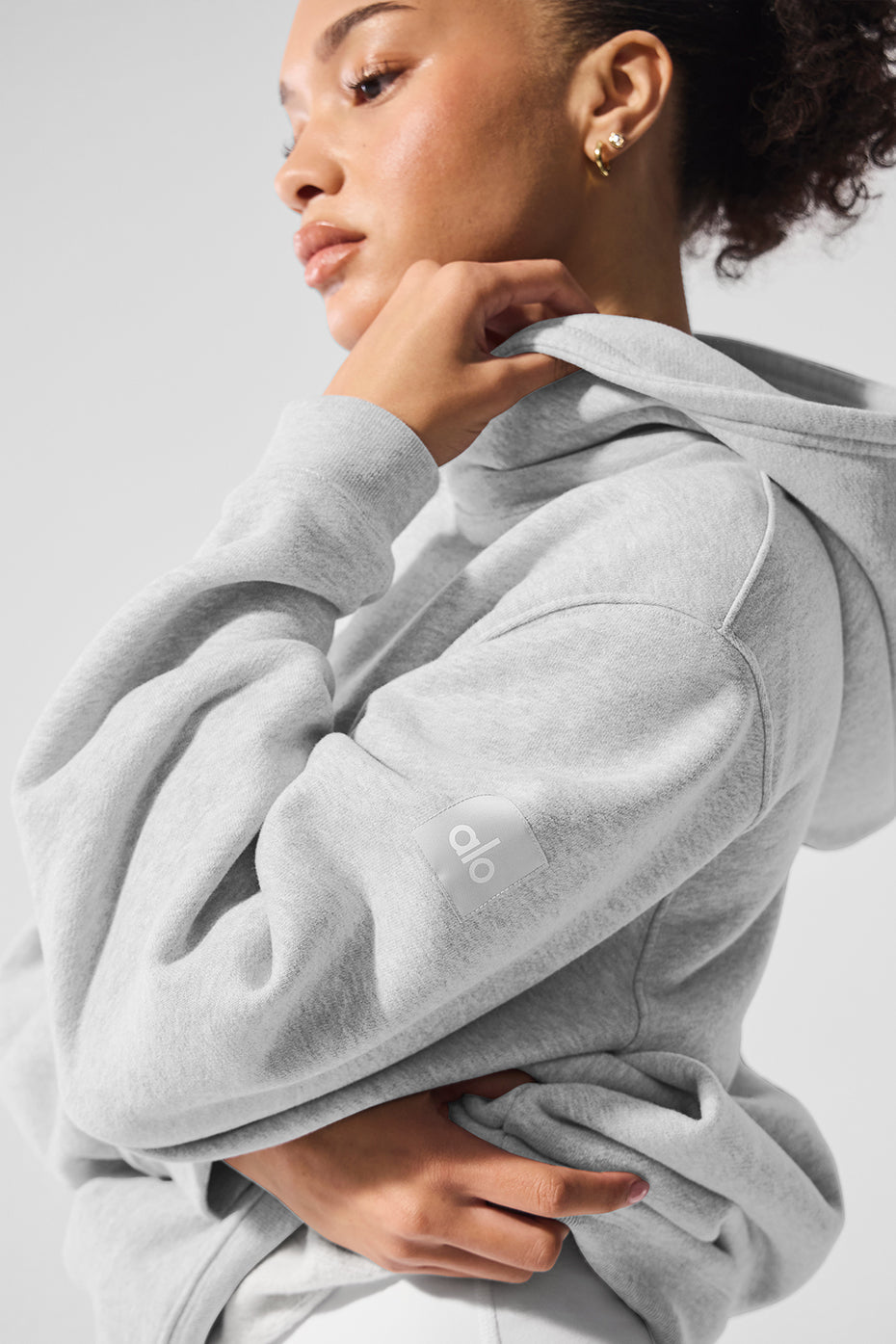 Alo Yoga Renown Heavy Weight Hoodie - Athletic Heather Grey