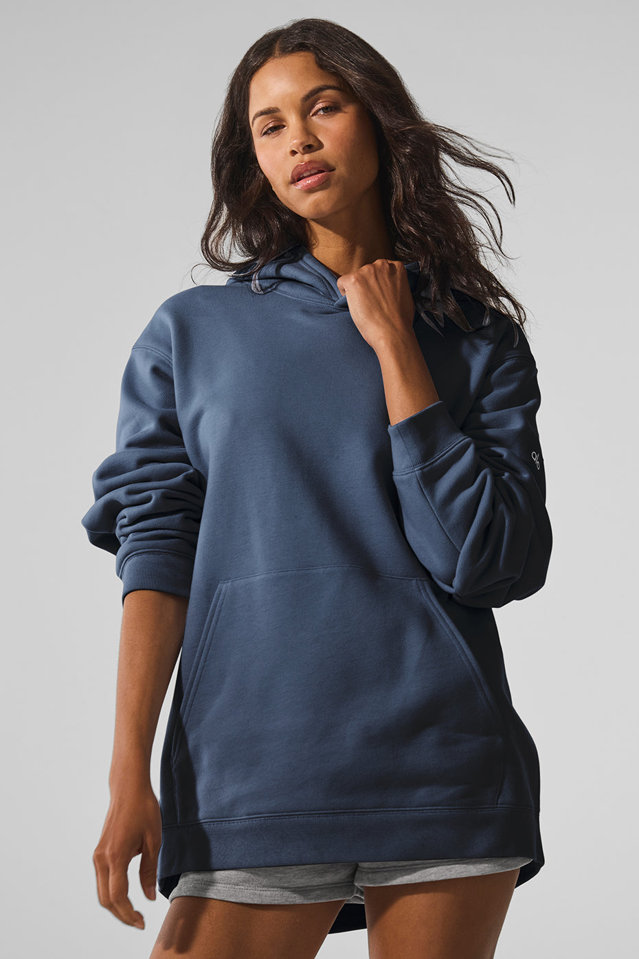 Alo Yoga Renown Heavy Weight Hoodie - Bluestone