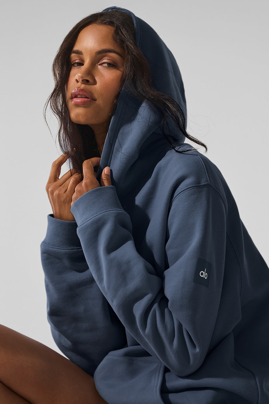 Alo Yoga Renown Heavy Weight Hoodie - Bluestone