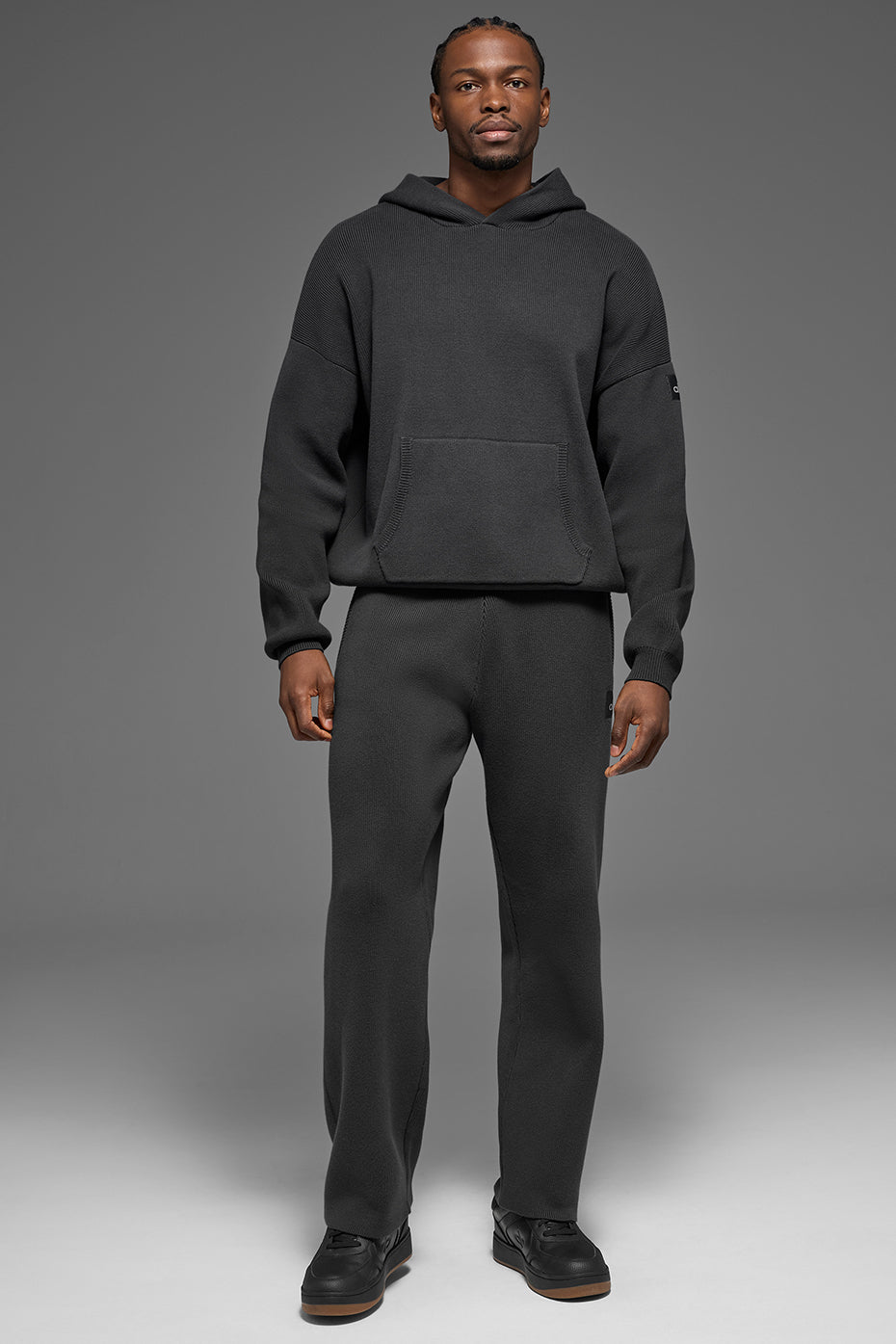 Alo Yoga Scholar Hooded Sweater - Anthracite