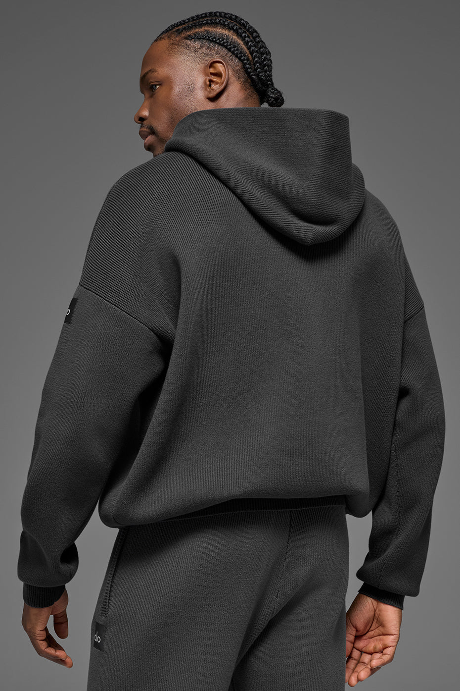 Alo Yoga Scholar Hooded Sweater - Anthracite