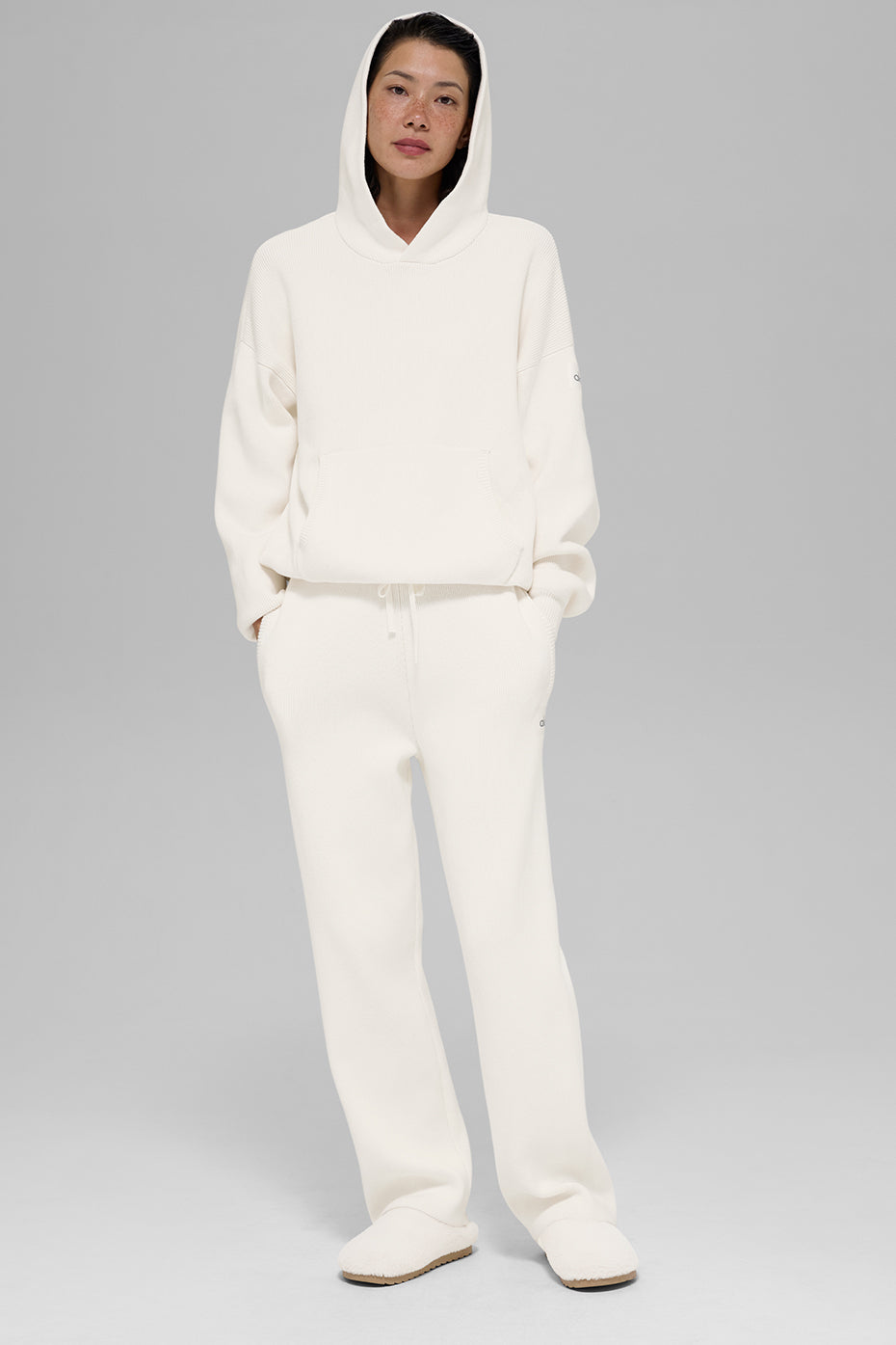 Alo Yoga Scholar Hooded Sweater - Ivory