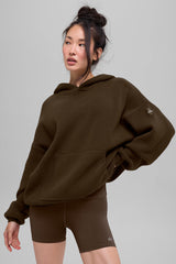 Alo Yoga Scholar Hooded Sweater - Espresso