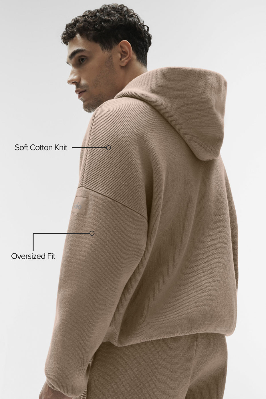Alo Yoga Scholar Hooded Sweater - Gravel
