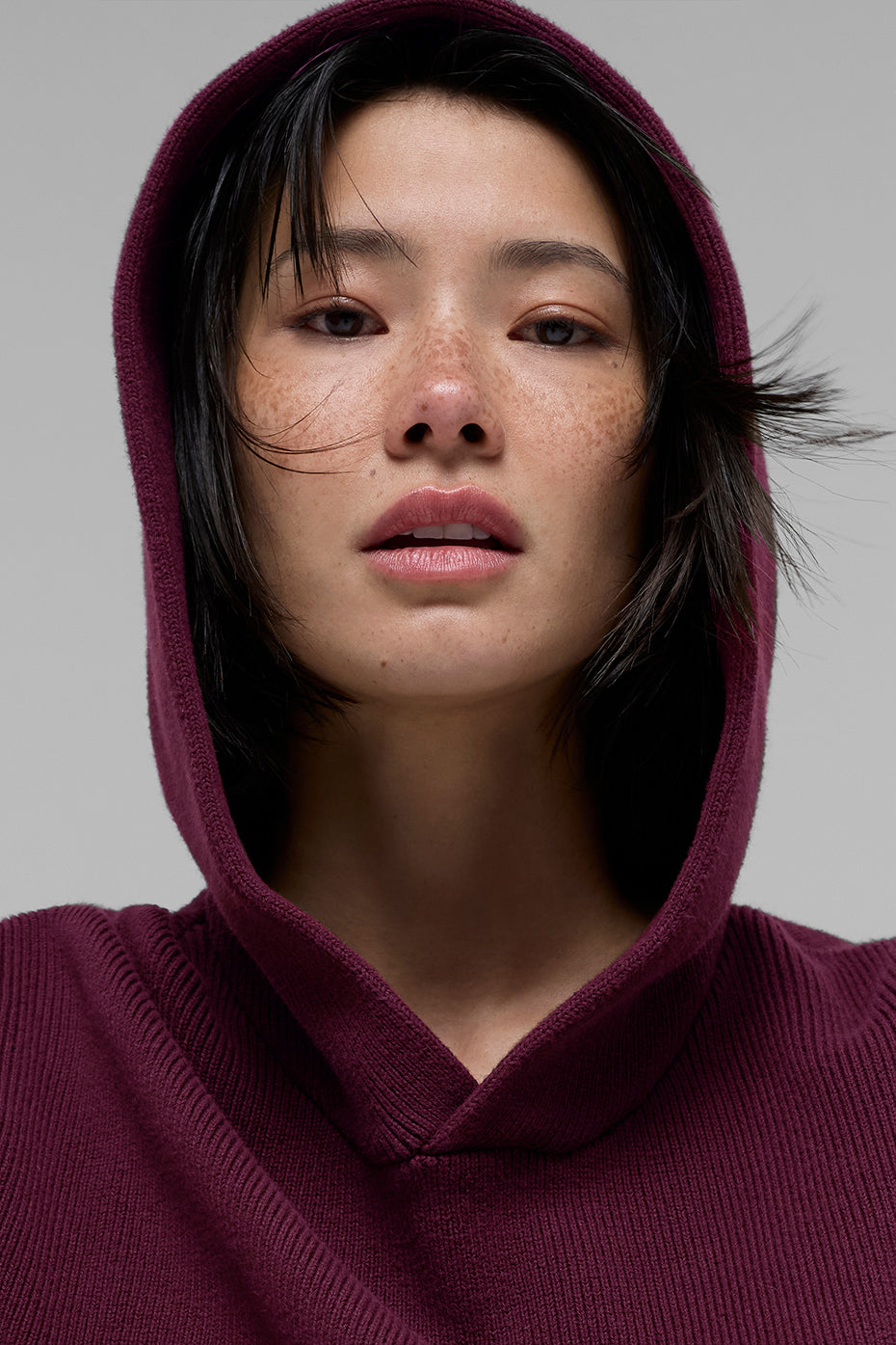 Alo Yoga Scholar Hooded Sweater - Burgundy