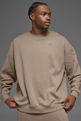 Alo Yoga Accolade Crew Neck Pullover - Gravel