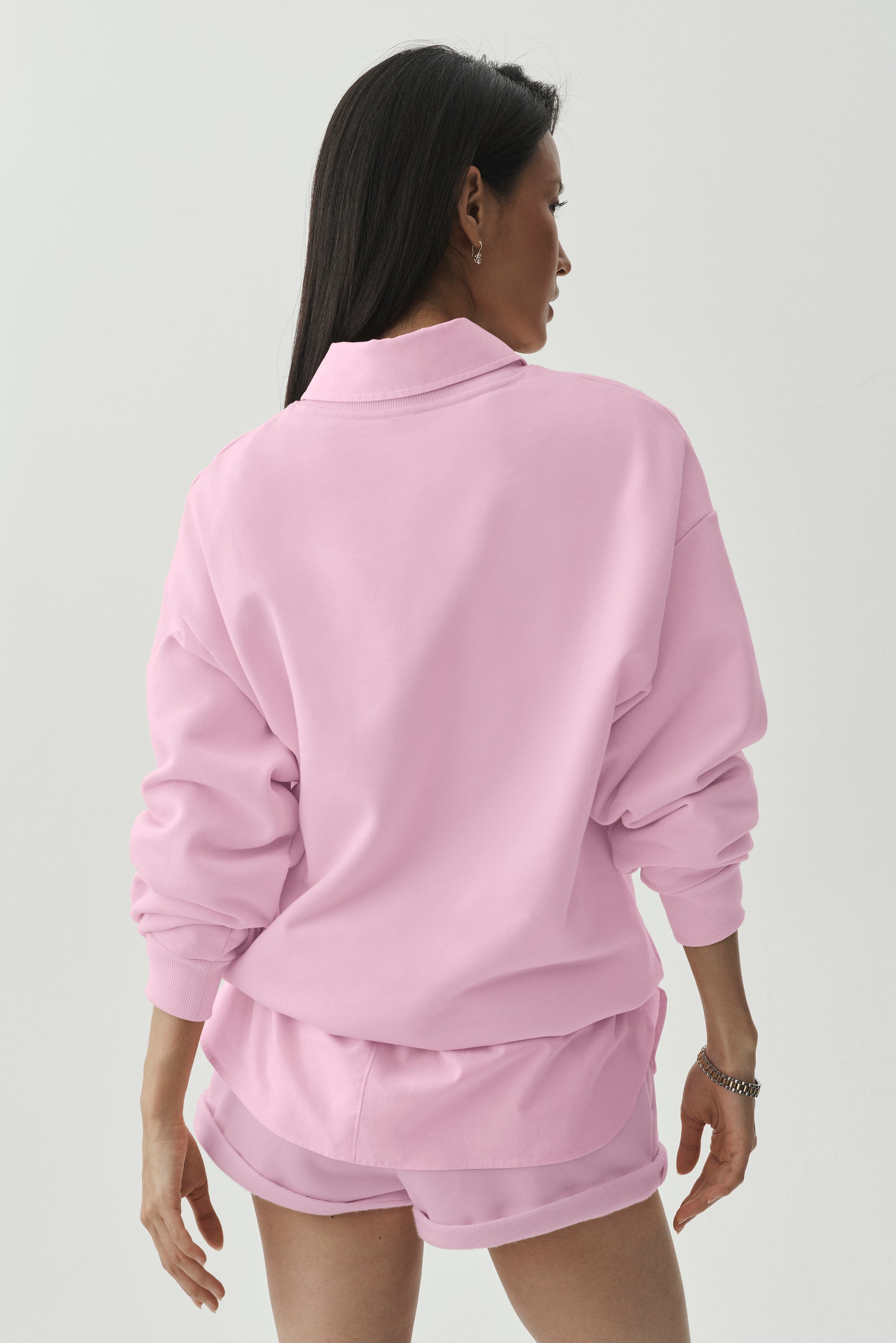 Alo Yoga Accolade Crew Neck Pullover - Pink Marshmallow