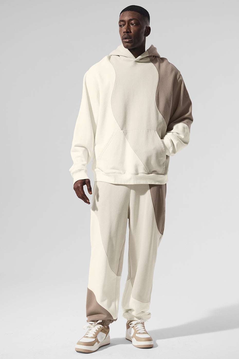 Alo Yoga Make Waves Hoodie - Ivory/Bone/Gravel