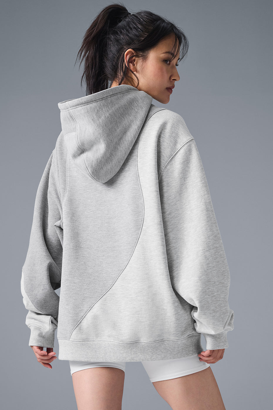 Alo Yoga Make Waves Hoodie - Athletic Heather Grey Tonal