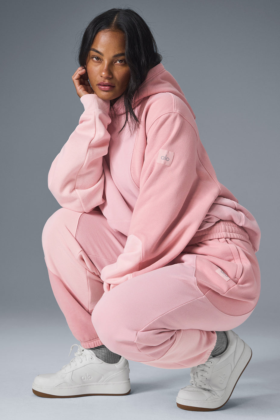 Alo Yoga Make Waves Hoodie - Sunset Pink Tonal