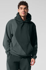 Alo Yoga Make Waves Hoodie - Charcoal Green Tonal