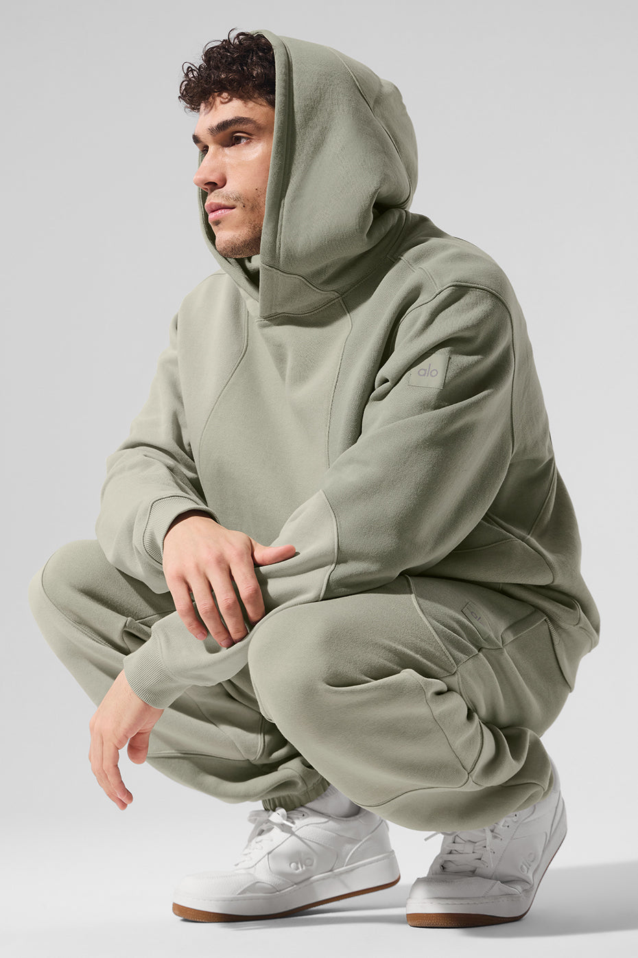 Alo Yoga Make Waves Hoodie - Limestone Tonal