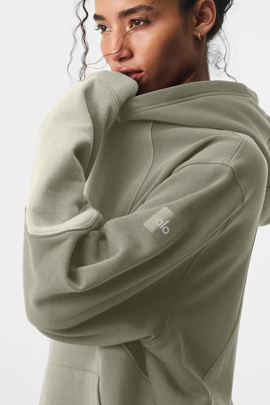 Alo Yoga Make Waves Hoodie - Limestone Tonal