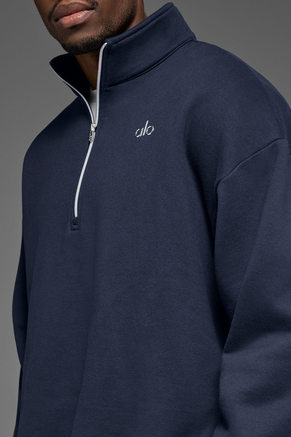 Alo Yoga Accolade 1/4 Zip Pullover - Navy