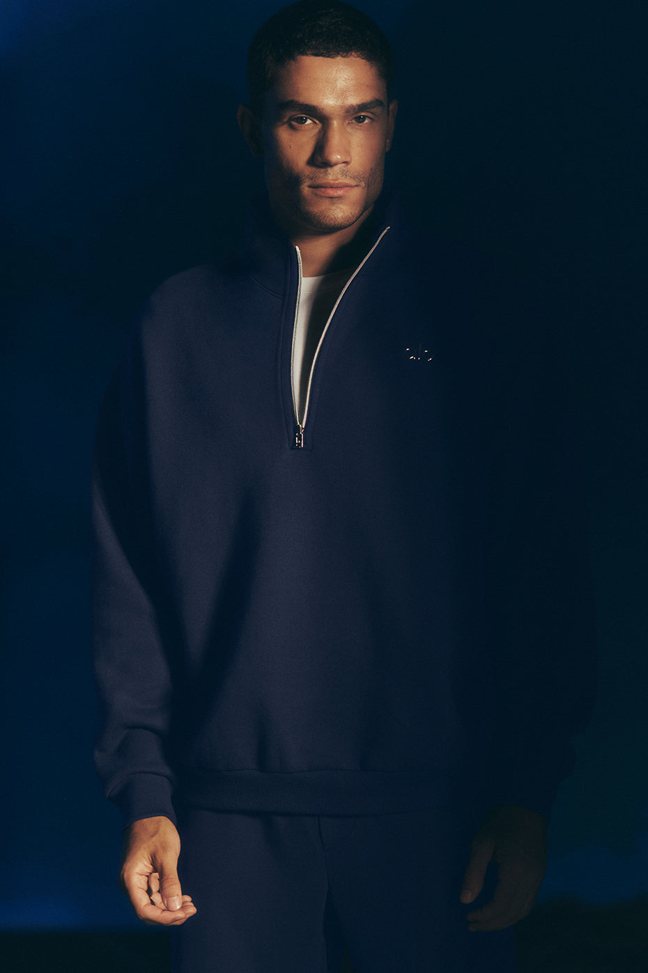 Alo Yoga Accolade 1/4 Zip Pullover - Navy