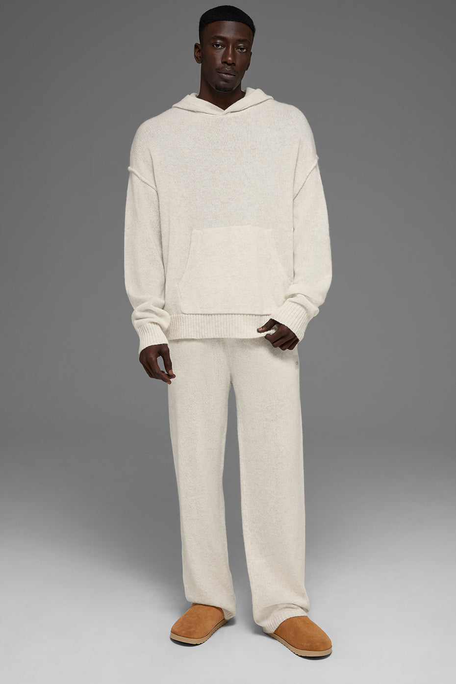 Alo Yoga Wool Cashmere New Class Hoodie - Bone Heather