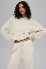 Alo Yoga Wool Cashmere New Class Hoodie - Bone Heather
