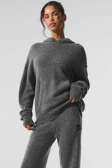 Alo Yoga Wool Cashmere New Class Hoodie - Platinum Grey