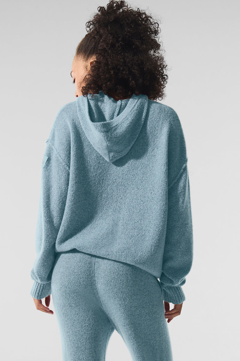 Alo Yoga Wool Cashmere New Class Hoodie - Celestial Blue Granite Heather