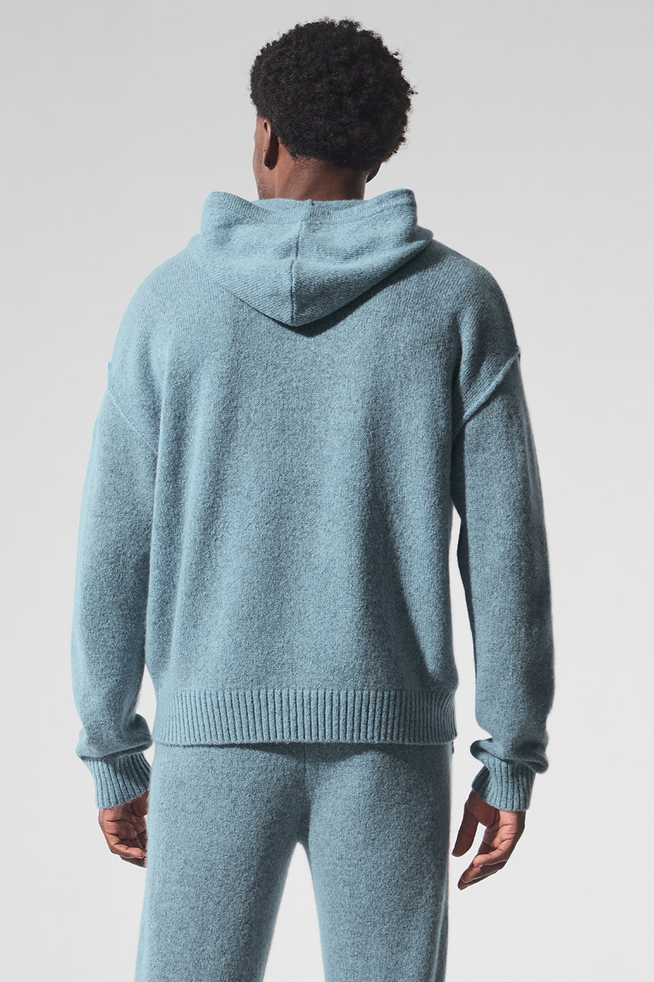 Alo Yoga Wool Cashmere New Class Hoodie - Celestial Blue Granite Heather
