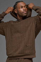 Alo Yoga Pinstripe Hoodie - Espresso Pinstripe