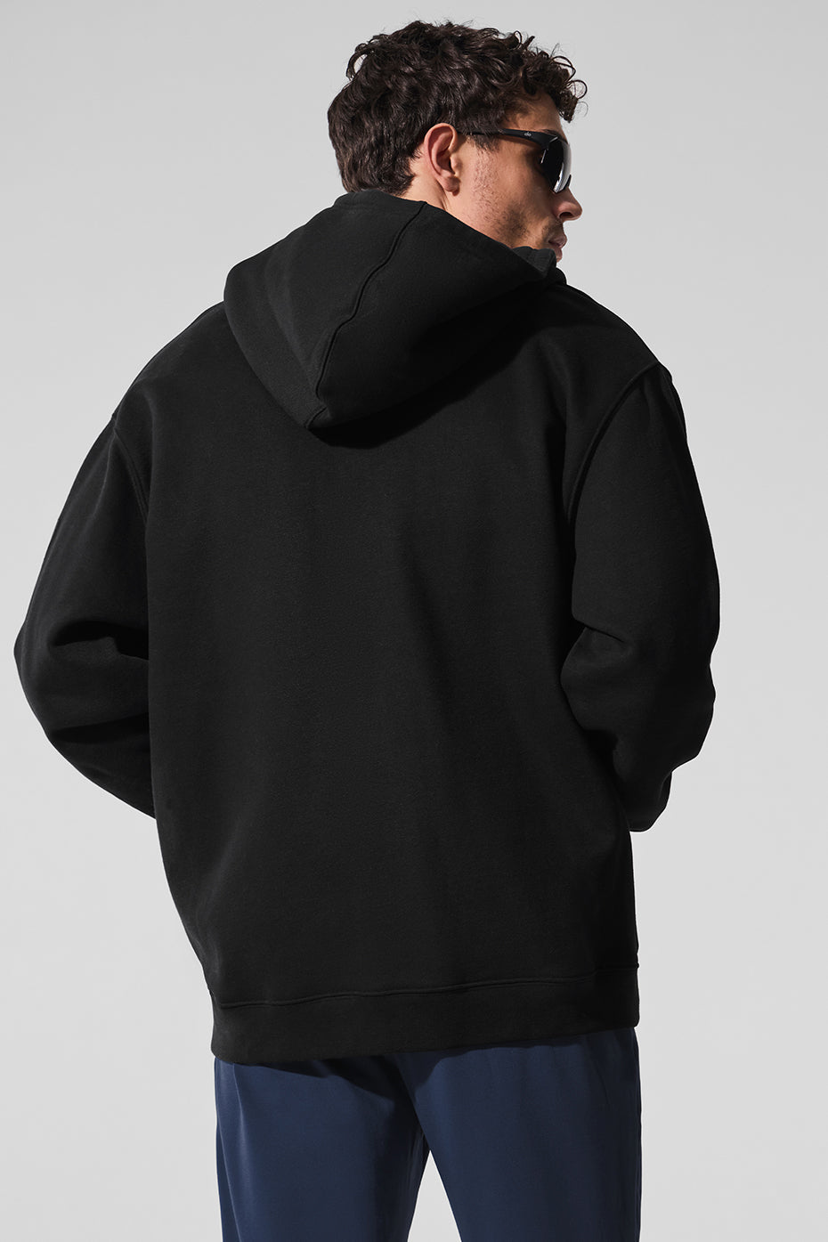 Alo Yoga Renown Heavy Weight Full Zip Hoodie - Black