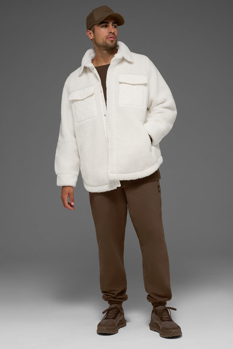 Alo Yoga Sherpa Edge Shacket - Ivory