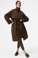 Alo Yoga Crinkle On The Move Trench - Espresso