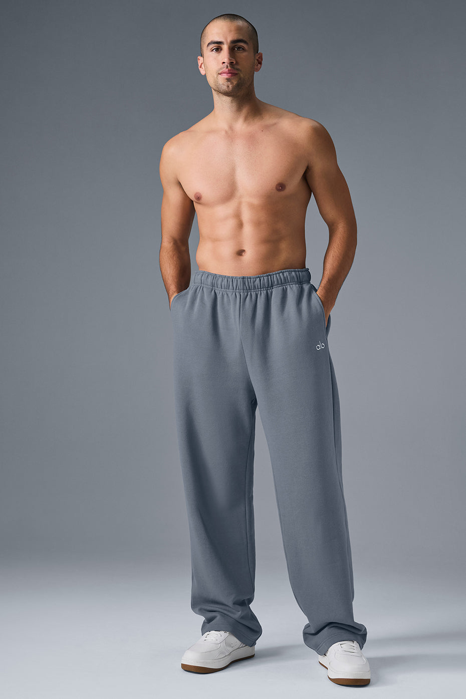 Alo Yoga Accolade Straight Leg Sweatpant - Steel Grey