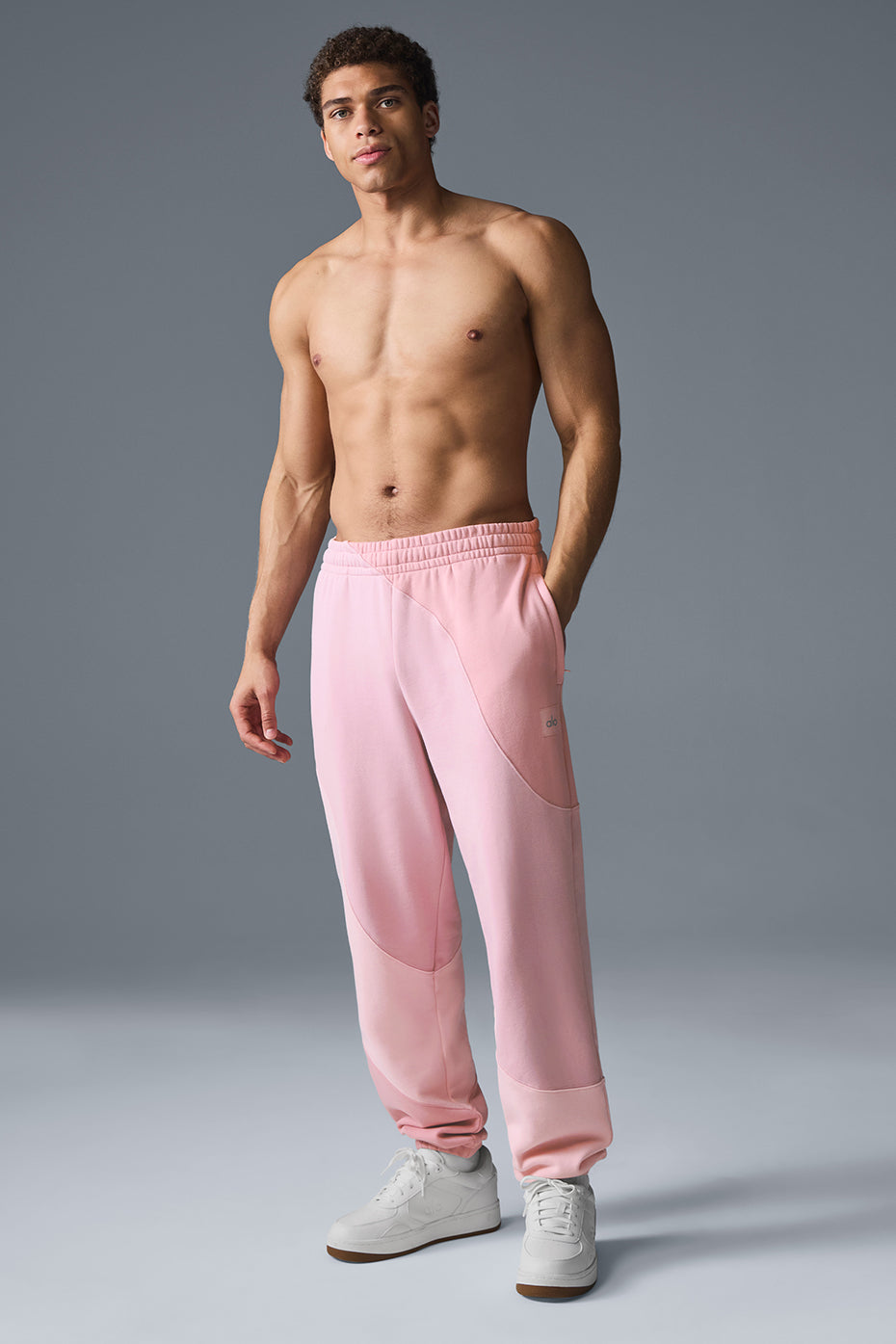 Alo Yoga Make Waves Sweatpant - Sunset Pink Tonal