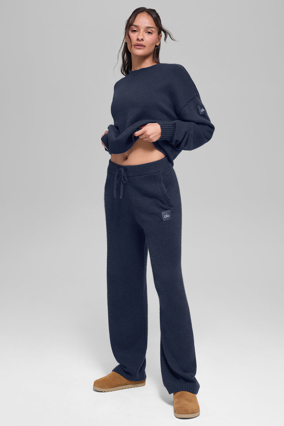 Alo Yoga Wool Cashmere New Class Sweatpant - Navy