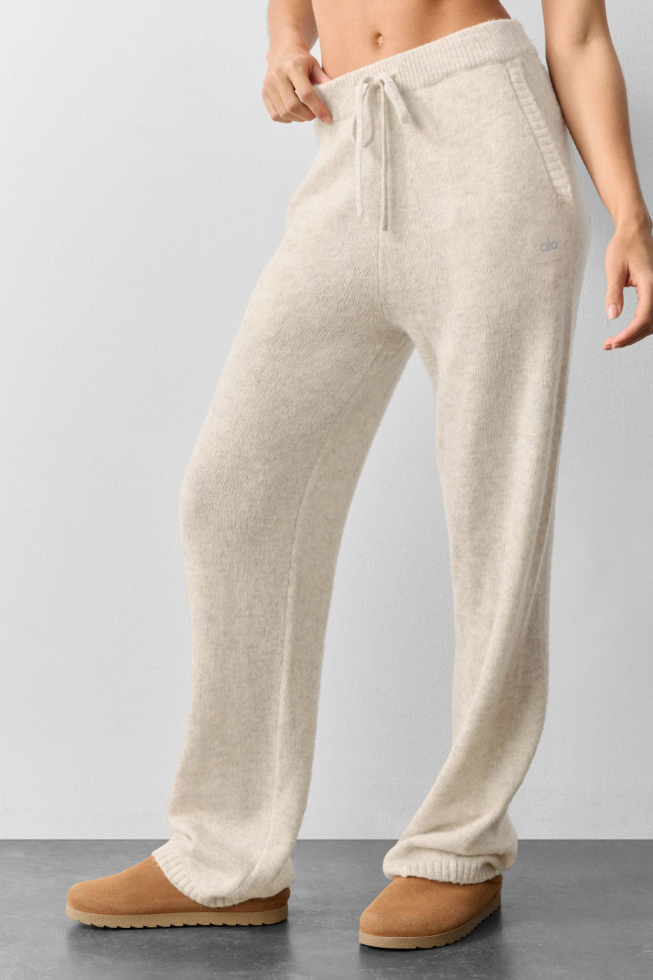 Alo Yoga Wool Cashmere New Class Sweatpant - Oatmeal Heather