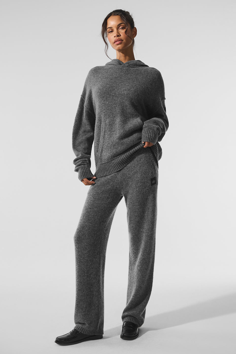 Alo Yoga Wool Cashmere New Class Sweatpant - Platinum Grey