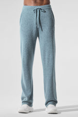 Alo Yoga Wool Cashmere New Class Sweatpant - Celestial Blue Granite Heather