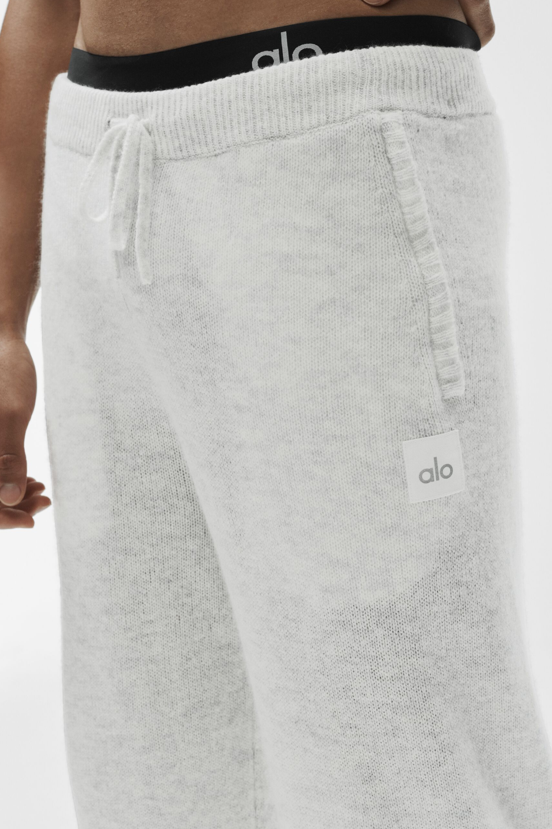Alo Yoga Wool Cashmere New Class Sweatpant - White Heather