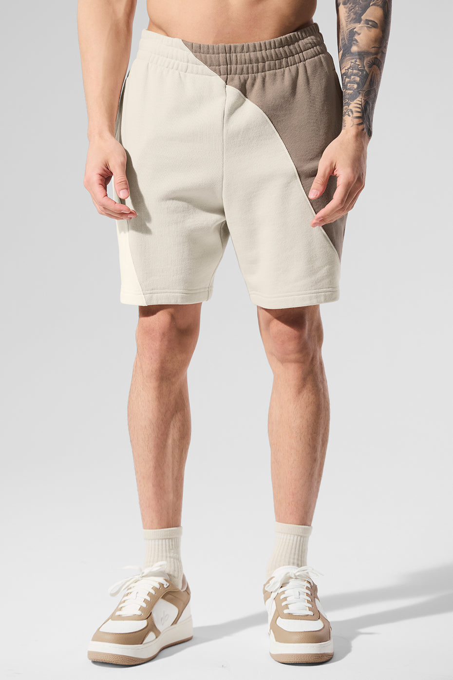 Alo Yoga 7" Make Waves Short - Ivory/Bone/Gravel